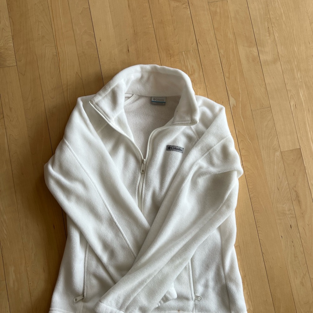 Columbia  White Womens Fleece Jacket